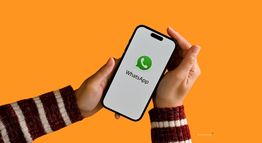 Imagem demonstrando a configuração de mensagem de ausência no WhatsApp para atendimento automatizado.