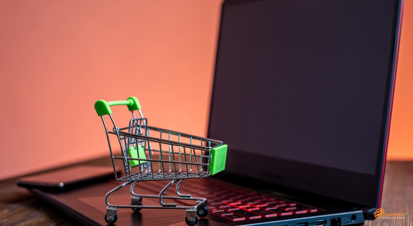 fachada de supermercado moderna com iluminação LED, painéis interativos e design minimalista