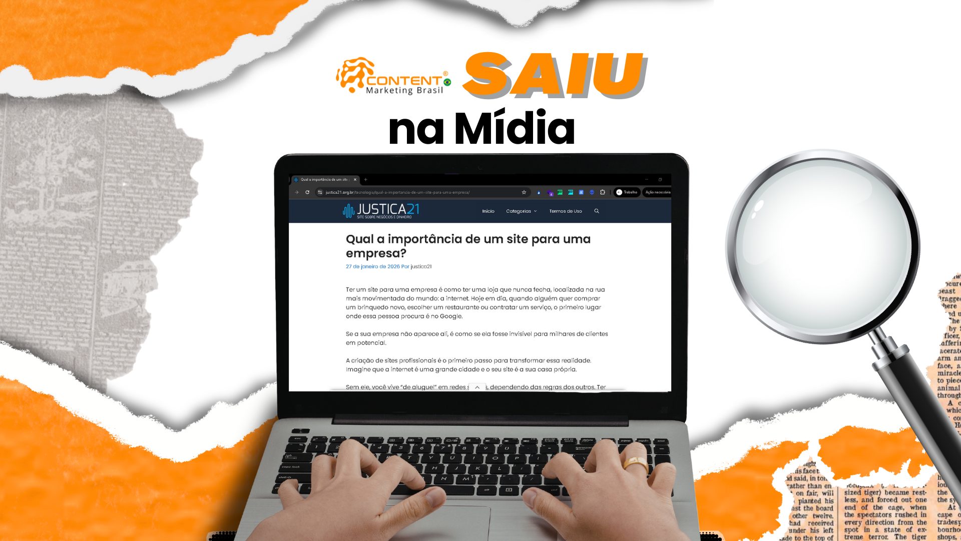 Qual a importância de um site para uma empresa?