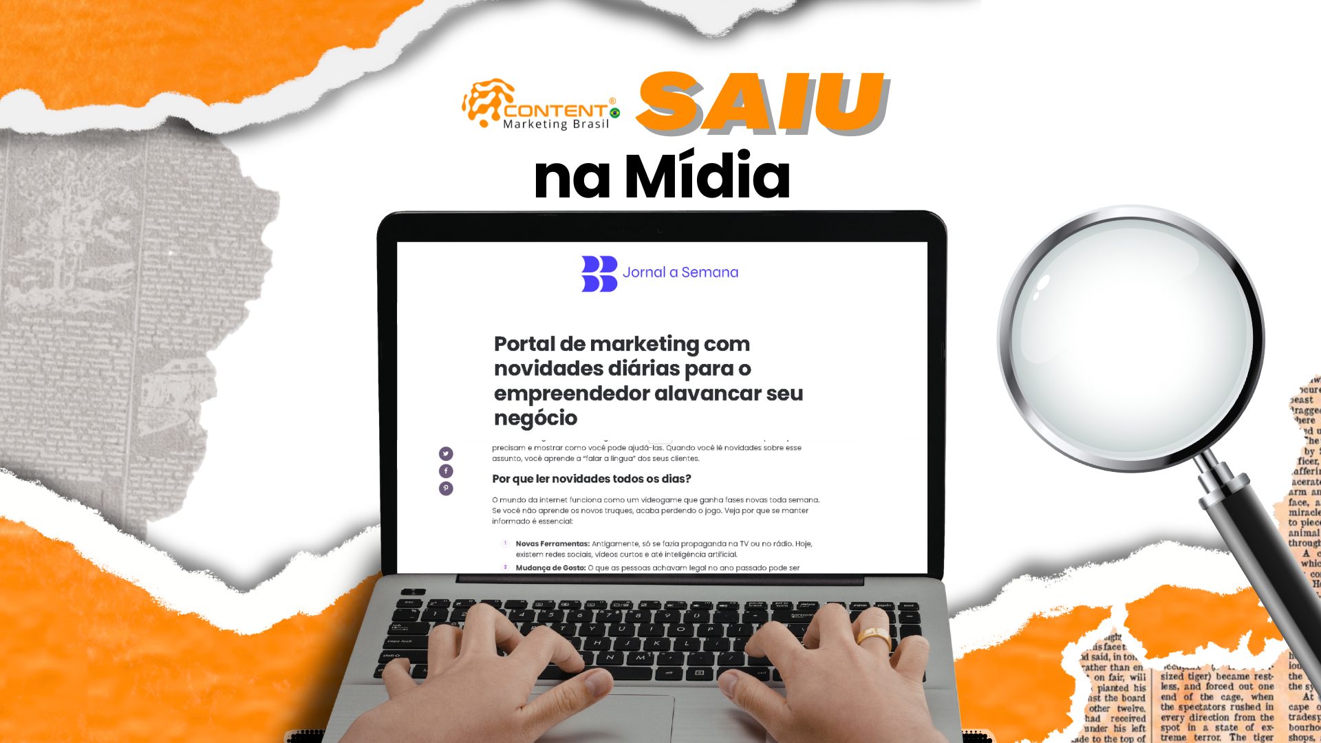 Portal de marketing com novidades diárias para o empreendedor alavancar seu negócio